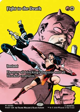 Fight to the Death (Borderless) (MAR-090) - Marvel Universe Eternal-Legal | Grognard Games