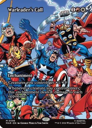 Warleader's Call (Borderless) (MAR-096) - Marvel Universe Eternal-Legal | Grognard Games