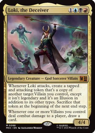 Loki, the Deceiver (Surge Foil) (MSC-086) - Commander: Marvel Super Heroes Foil | Grognard Games