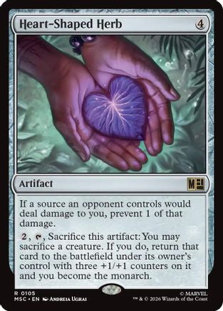 Heart-Shaped Herb (Surge Foil) (MSC-105) - Commander: Marvel Super Heroes Foil | Grognard Games
