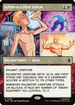 Super-Soldier Serum (Borderless) (MSH-299) - Marvel Super Heroes Foil | Grognard Games