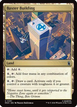 Baxter Building (MSH-261) - Marvel Super Heroes | Grognard Games