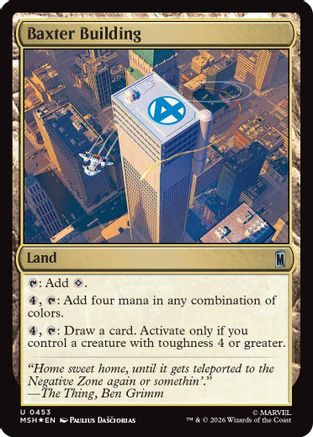 Baxter Building (Surge Foil) (MSH-453) - Marvel Super Heroes Foil | Grognard Games