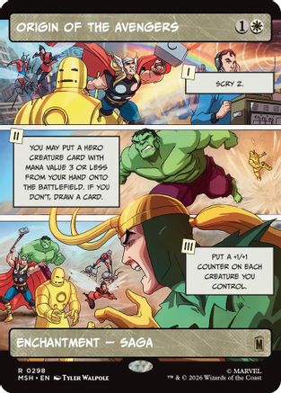 Origin of the Avengers (Borderless) (MSH-298) - Marvel Super Heroes | Grognard Games