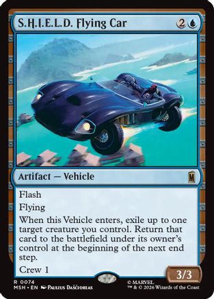 S.H.I.E.L.D. Flying Car (MSH-074) - Marvel Super Heroes Foil | Grognard Games