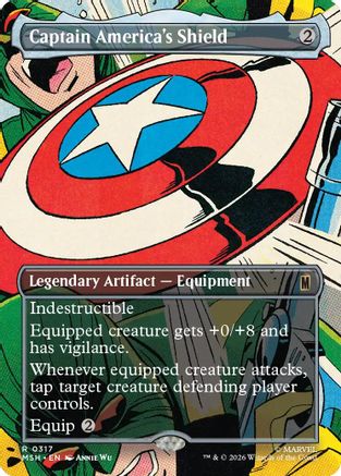 Captain America's Shield (Borderless) (0317) (MSH-317) - Marvel Super Heroes | Grognard Games