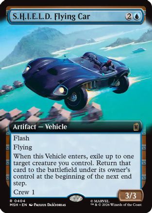 S.H.I.E.L.D. Flying Car (Extended Art) (MSH-404) - Marvel Super Heroes | Grognard Games