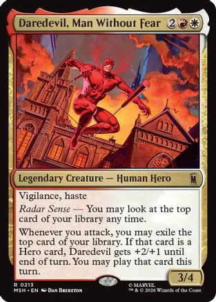 Daredevil, Man Without Fear (MSH-213) - Marvel Super Heroes | Grognard Games