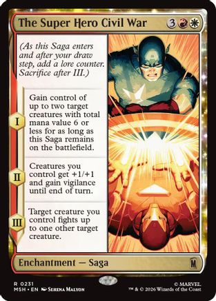 The Super Hero Civil War (MSH-231) - Marvel Super Heroes | Grognard Games