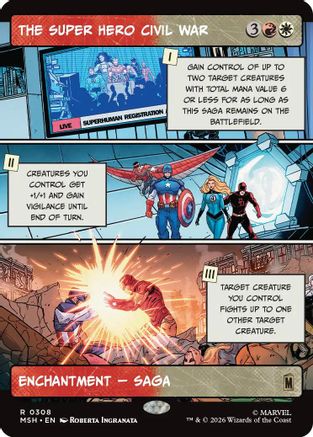 The Super Hero Civil War (Borderless) (MSH-308) - Marvel Super Heroes | Grognard Games