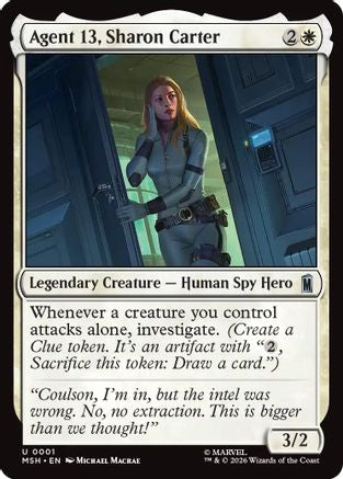 Agent 13, Sharon Carter (MSH-001) - Marvel Super Heroes | Grognard Games
