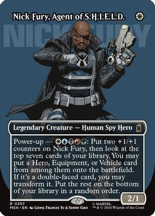 Nick Fury, Agent of S.H.I.E.L.D. (Borderless) (0357) (MSH-357) - Marvel Super Heroes | Grognard Games