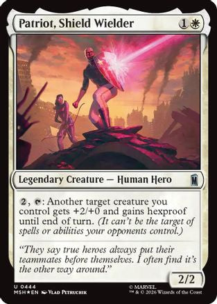 Patriot, Shield Wielder (Surge Foil) (MSH-444) - Marvel Super Heroes Foil | Grognard Games