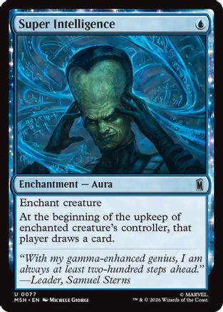 Super Intelligence (MSH-077) - Marvel Super Heroes Foil | Grognard Games