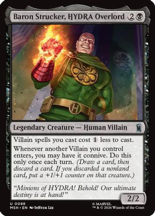 Baron Strucker, HYDRA Overlord (MSH-088) - Marvel Super Heroes | Grognard Games