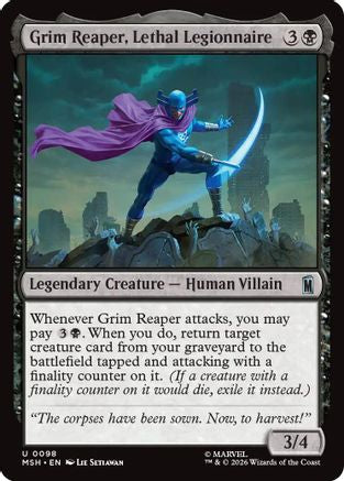 Grim Reaper, Lethal Legionnaire (MSH-098) - Marvel Super Heroes Foil | Grognard Games