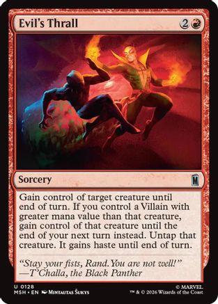 Evil's Thrall (MSH-128) - Marvel Super Heroes Foil | Grognard Games
