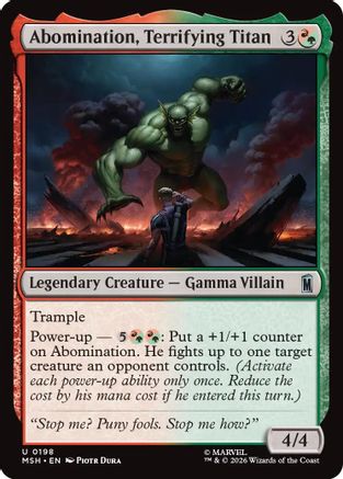 Abomination, Terrifying Titan (MSH-198) - Marvel Super Heroes | Grognard Games