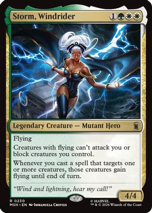 Storm, Windrider (MSH-230) - Marvel Super Heroes | Grognard Games