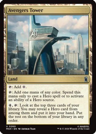 Avengers Tower (MSH-260) - Marvel Super Heroes Foil | Grognard Games