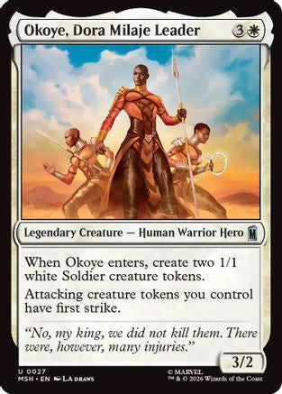 Okoye, Dora Milaje Leader (MSH-027) - Marvel Super Heroes Foil | Grognard Games