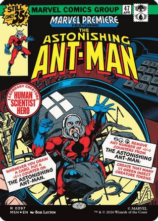 The Astonishing Ant-Man (Borderless) (MSH-397) - Marvel Super Heroes Foil | Grognard Games