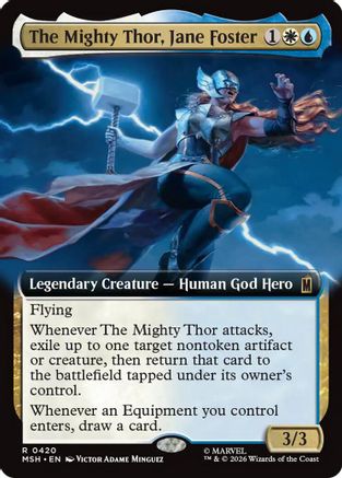 The Mighty Thor, Jane Foster (Extended Art) (MSH-420) - Marvel Super Heroes | Grognard Games