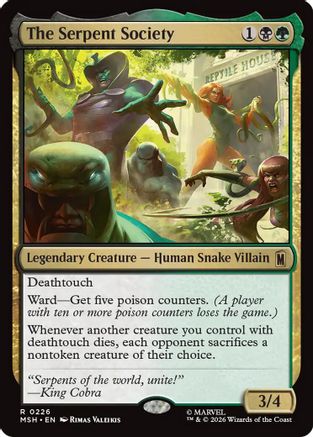 The Serpent Society (MSH-226) - Marvel Super Heroes | Grognard Games