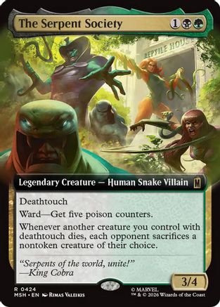 The Serpent Society (Extended Art) (MSH-424) - Marvel Super Heroes | Grognard Games