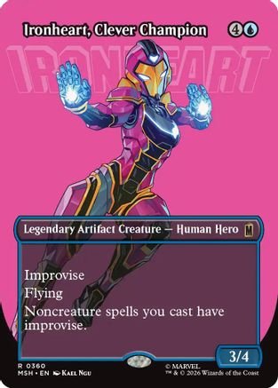 Ironheart, Clever Champion (Borderless) (MSH-360) - Marvel Super Heroes | Grognard Games