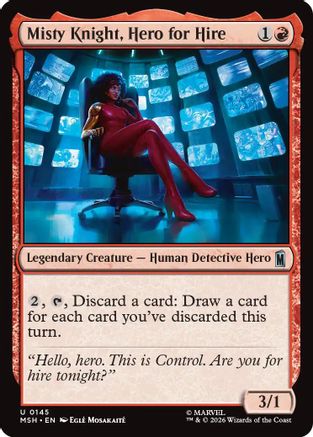 Misty Knight, Hero for Hire (MSH-145) - Marvel Super Heroes Foil | Grognard Games