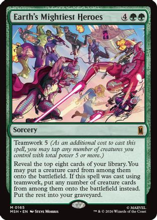 Earth's Mightiest Heroes (MSH-165) - Marvel Super Heroes | Grognard Games