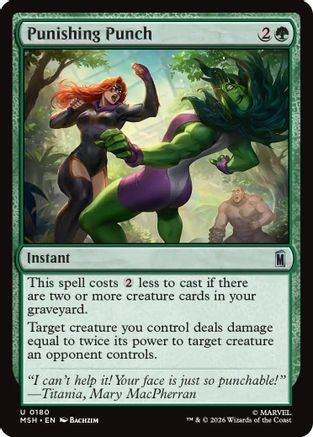 Punishing Punch (MSH-180) - Marvel Super Heroes Foil | Grognard Games