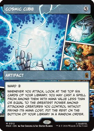Cosmic Cube (Borderless) (0312) (MSH-312) - Marvel Super Heroes Foil | Grognard Games