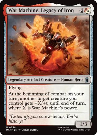 War Machine, Legacy of Iron (MSH-238) - Marvel Super Heroes Foil | Grognard Games