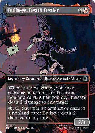 Bullseye, Death Dealer (Borderless) (MSH-325) - Marvel Super Heroes Foil | Grognard Games
