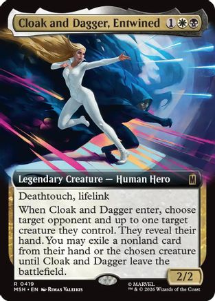 Cloak and Dagger, Entwined (Extended Art) (MSH-419) - Marvel Super Heroes | Grognard Games