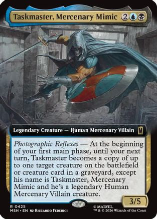 Taskmaster, Mercenary Mimic (Extended Art) (MSH-425) - Marvel Super Heroes | Grognard Games