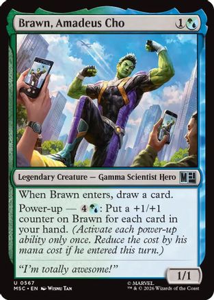 Brawn, Amadeus Cho (MSH-567) - Marvel Super Heroes Foil | Grognard Games