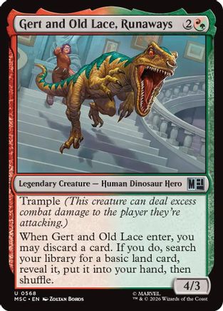 Gert and Old Lace, Runaways (MSH-568) - Marvel Super Heroes Foil | Grognard Games