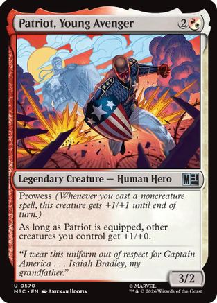 Patriot, Young Avenger (MSH-570) - Marvel Super Heroes | Grognard Games