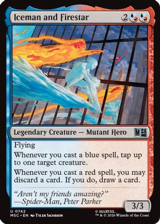 Iceman and Firestar (MSH-742) - Marvel Super Heroes | Grognard Games