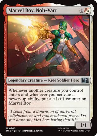 Marvel Boy, Noh-Varr (MSH-743) - Marvel Super Heroes | Grognard Games