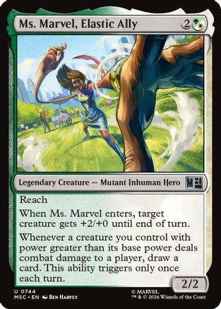 Ms. Marvel, Elastic Ally (MSH-744) - Marvel Super Heroes | Grognard Games