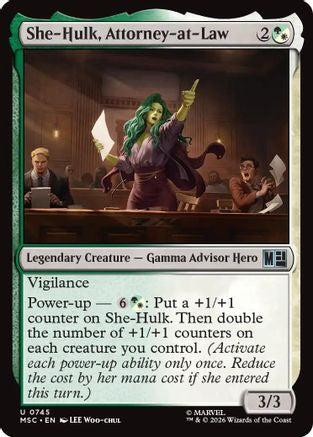 She-Hulk, Attorney-at-Law (MSH-745) - Marvel Super Heroes Foil | Grognard Games