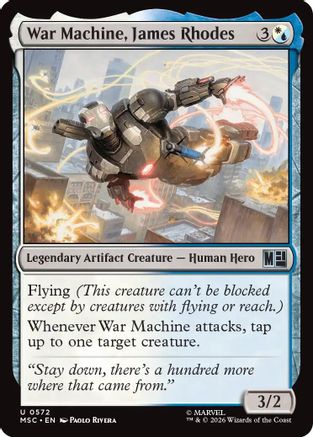 War Machine, James Rhodes (MSH-572) - Marvel Super Heroes | Grognard Games