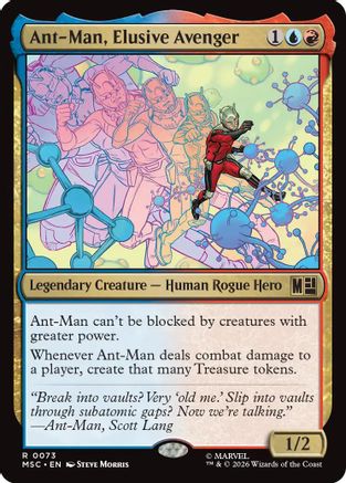 Ant-Man, Elusive Avenger (MSC-073) - Commander: Marvel Super Heroes Foil | Grognard Games