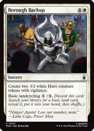 Borough Backup (MSH-007) - Marvel Super Heroes | Grognard Games
