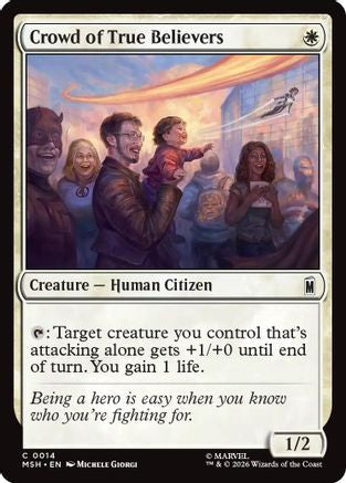 Crowd of True Believers (MSH-014) - Marvel Super Heroes Foil | Grognard Games