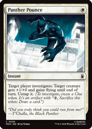 Panther Pounce (MSH-029) - Marvel Super Heroes Foil | Grognard Games